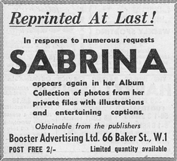 Sabrina Sexquisite album ad