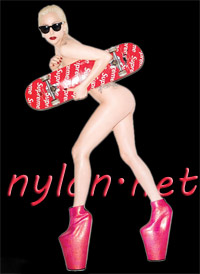 Lady Gaga goes nylon