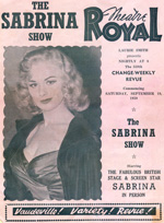 Sabrina Show, Brisbane 1959