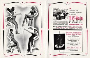 Sabrina in the Pleasures of Paris London programme 1957