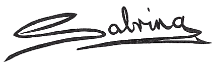 Sabrina's autograph